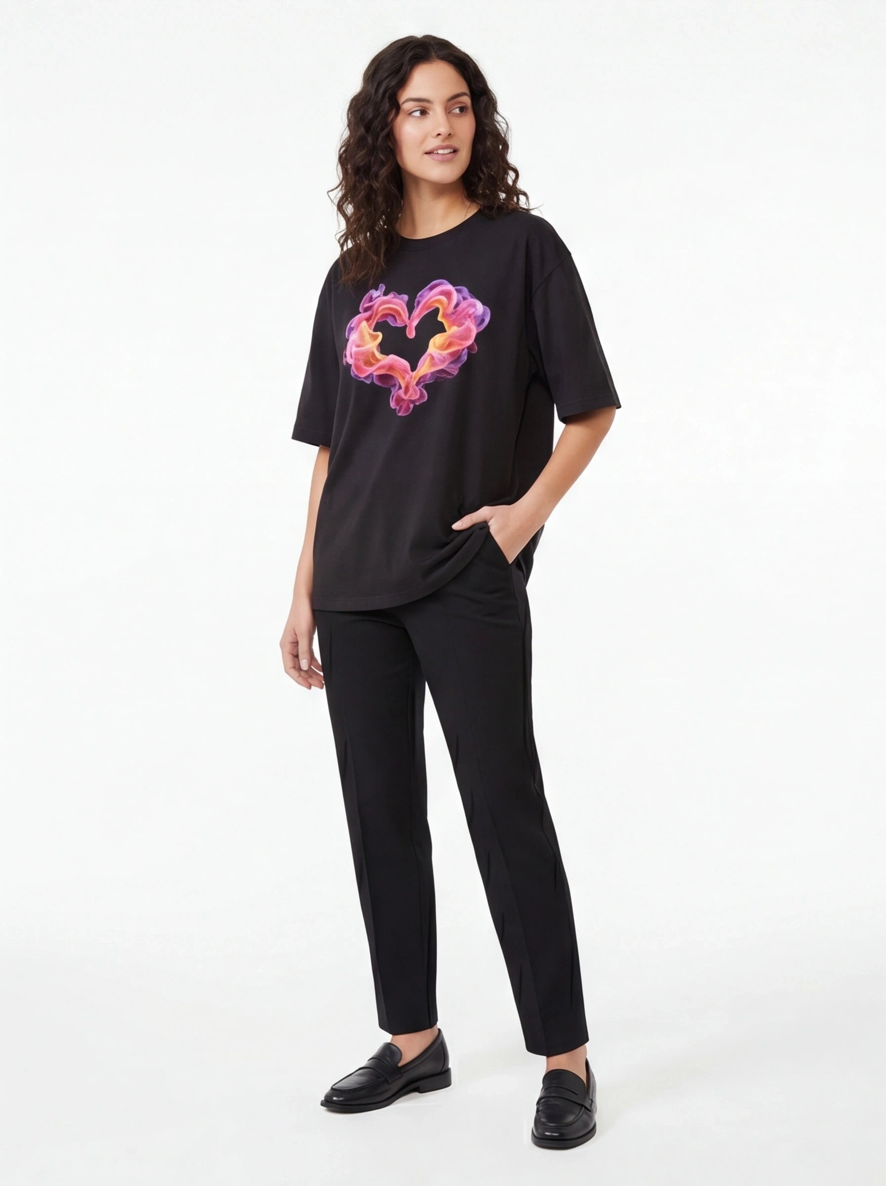 Smoke Heart Oversized T-Shirt