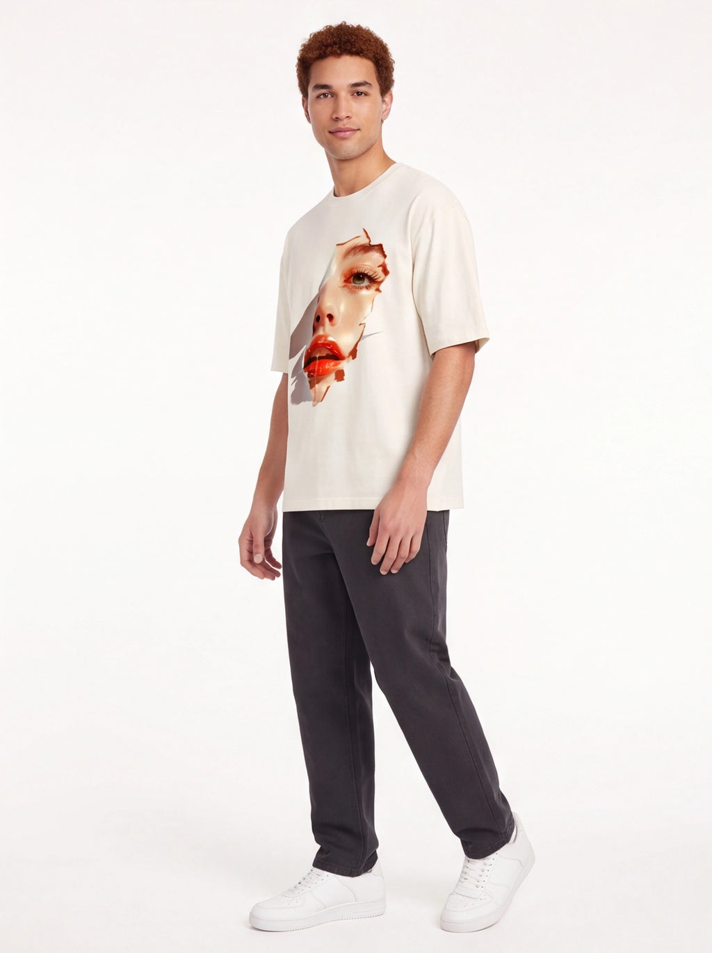 Glossy Lips Oversized T-Shirt